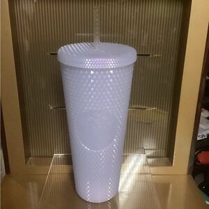 Starbucks Holiday Christmas 2021 Icy LLilac Bling Studded Cold Tumbler.